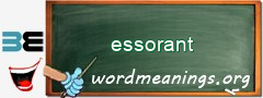 WordMeaning blackboard for essorant
